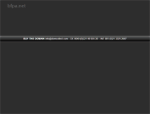 Tablet Screenshot of bfpa.net