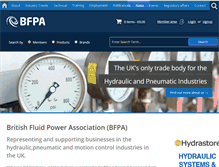 Tablet Screenshot of bfpa.co.uk